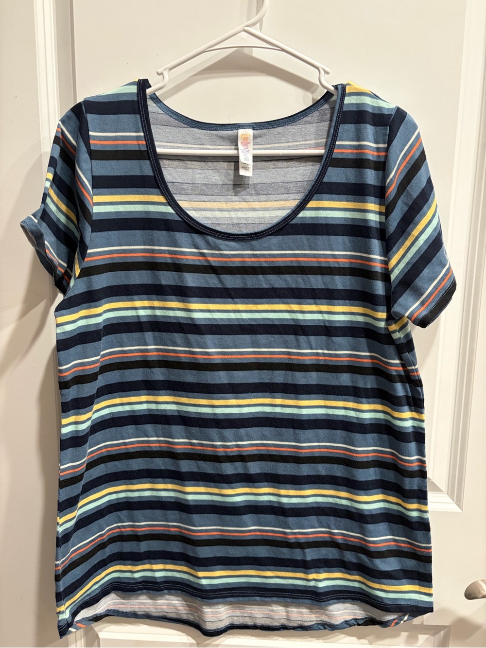 Lularoe Classic Shirt Multicolored Stripes Women’s Size Large